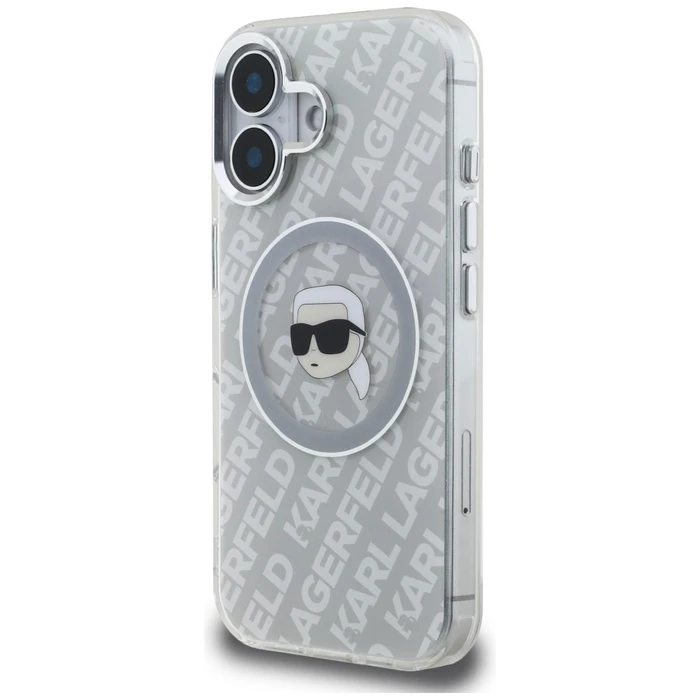 Karl Lagerfeld IML Karl Head Logo MagSafe Apple iPhone 16 grey
