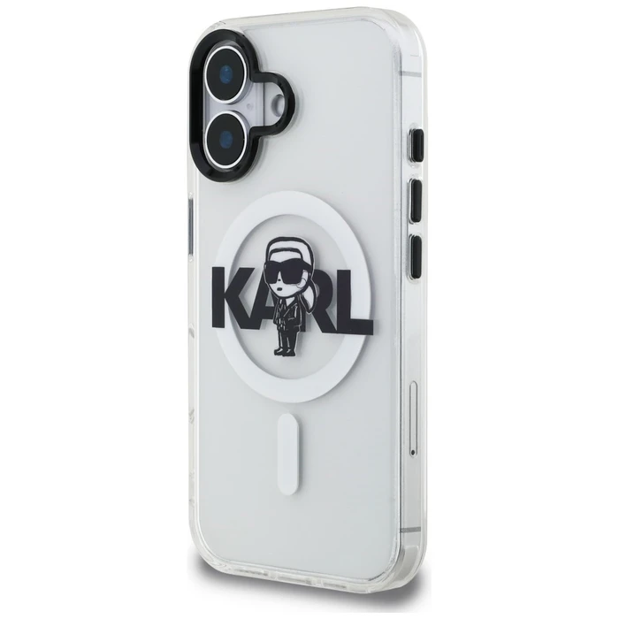 Karl Lagerfeld IML Karl Sketch Logo MagSafe Apple iPhone 16 clear