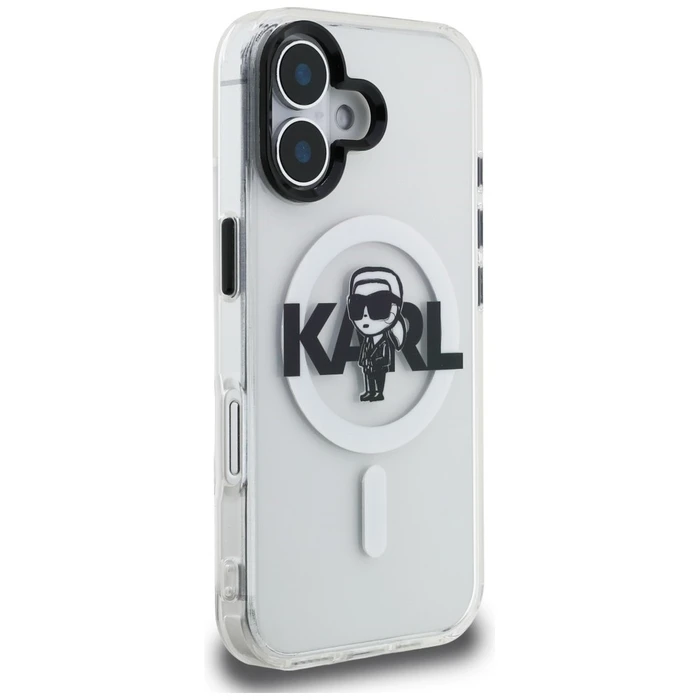 Karl Lagerfeld IML Karl Sketch Logo MagSafe Apple iPhone 16 clear