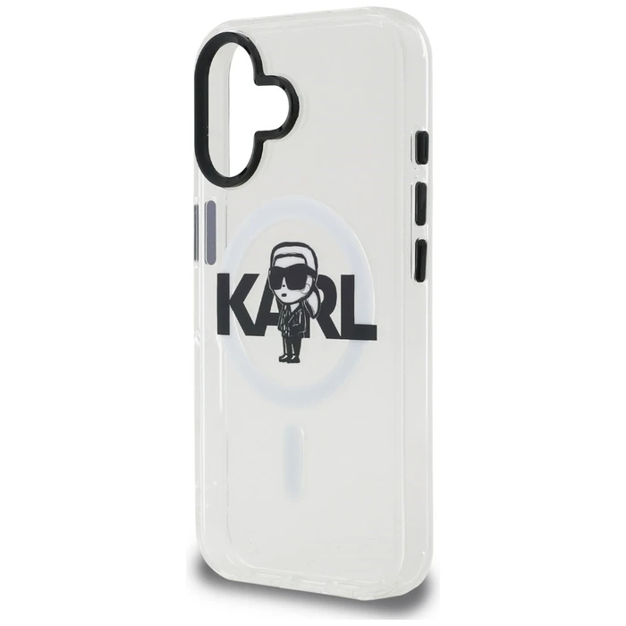 Karl Lagerfeld IML Karl Sketch Logo MagSafe Apple iPhone 16 clear