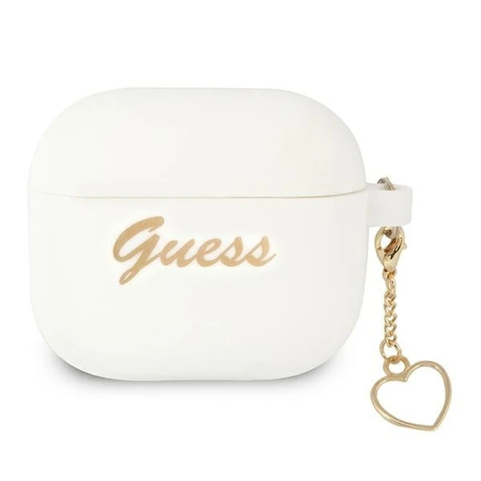 [CR] Guess GUA3LSCHSH Apple AirPods 3 cover white Silicone Charm Collection