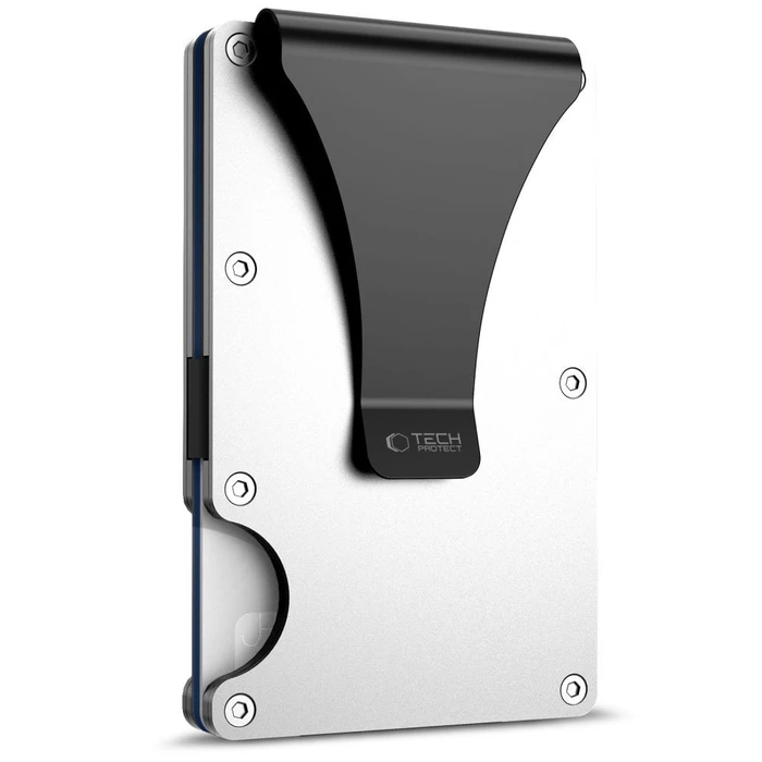 Tech-Protect Thorn RFID Card Wallet Steel Silver