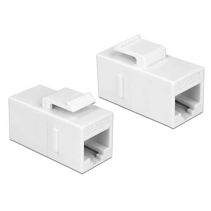 Keystone Delock Module RJ45 86379, Θηλυκό σε Θηλυκό, CAT 6 Utp, Λευκό