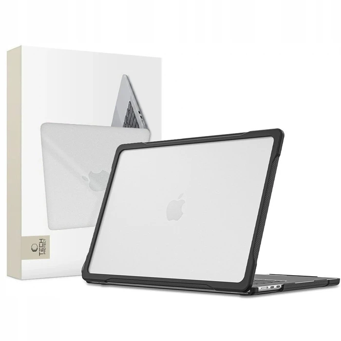 Tech-Protect Velar Apple MacBook Air 15 M2-M5 2023-2026 Black/matte Clear