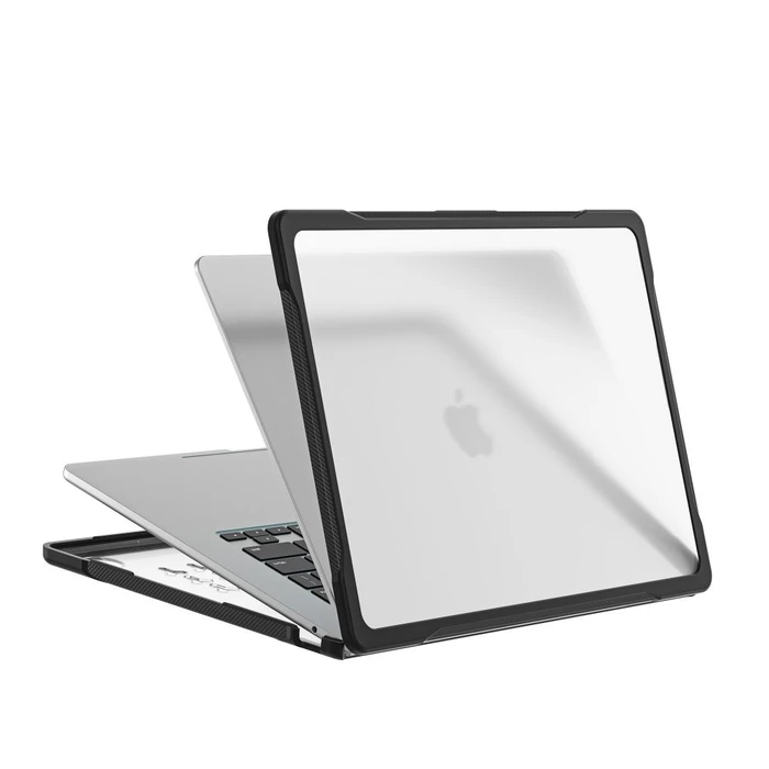 Tech-Protect Velar Apple MacBook Air 15 M2-M5 2023-2026 Black/matte Clear
