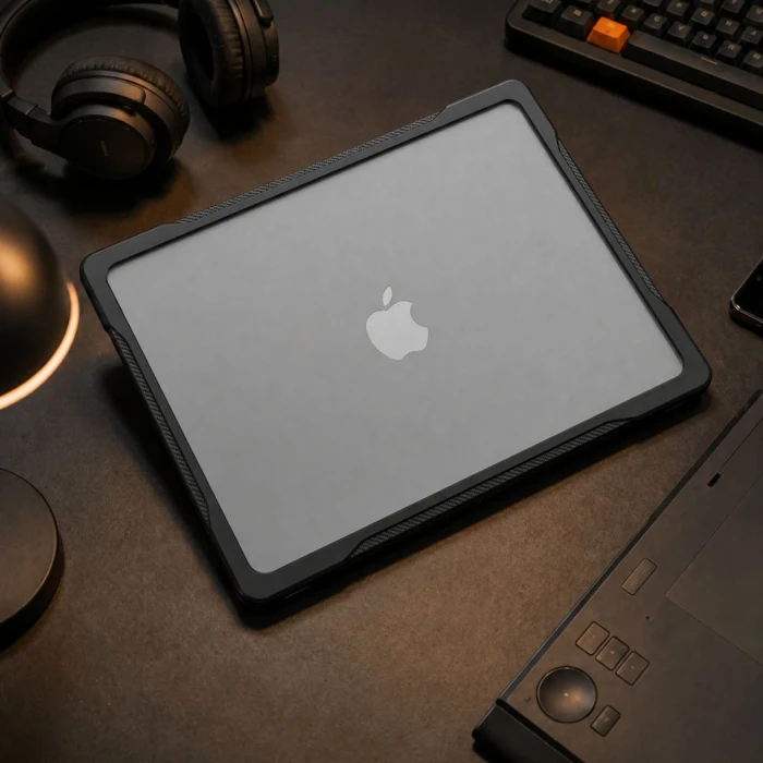 Tech-Protect Velar Apple MacBook Air 15 M2-M5 2023-2026 Black/matte Clear