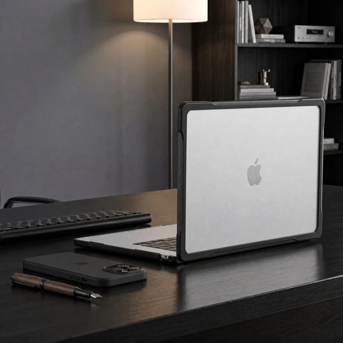 Tech-Protect Velar Apple MacBook Air 15 M2-M5 2023-2026 Black/matte Clear