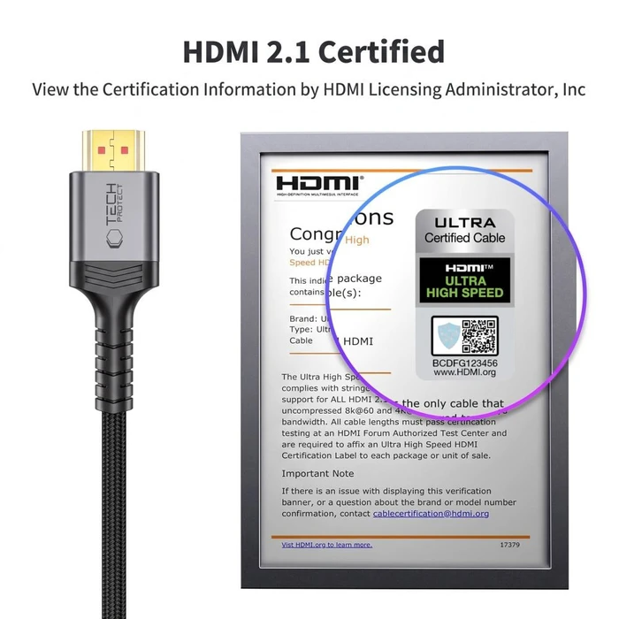 Tech-Protect Ultraboost Cable HDMI 2.1 4k 120Hz, 8K60Hz 200cm Black