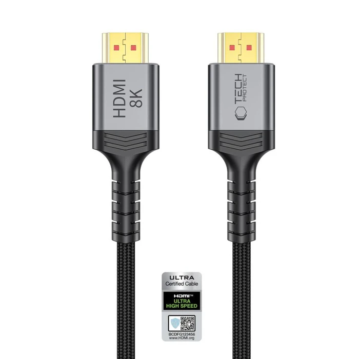 Tech-Protect Ultraboost Cable HDMI 2.1 4k 120Hz, 8K60Hz 100cm Black