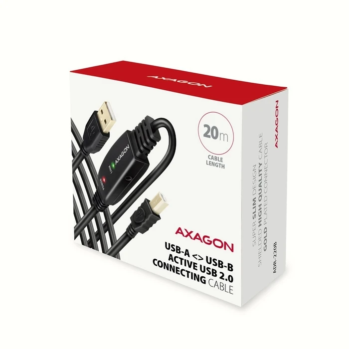 Καλώδιο USB Axagon ADR-220B USB 2.0 A-M -> B-M act 20m cabl