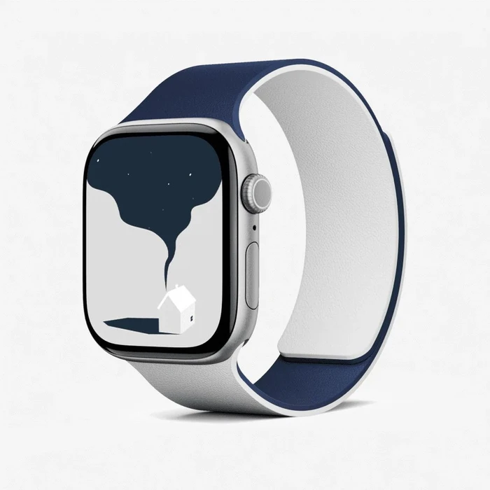 MOFT Snap Duo Apple Watch 1-5/6/7/8/9/10/11/SE/SE 2/SE 3/Ultra/Ultra 2/Ultra 3 (42/44/45/46/49 mm) navy blue/misty cove