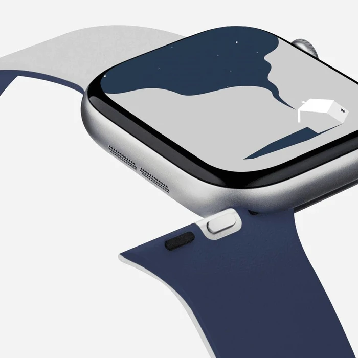 MOFT Snap Duo Apple Watch 1-5/6/7/8/9/10/11/SE/SE 2/SE 3/Ultra/Ultra 2/Ultra 3 (42/44/45/46/49 mm) navy blue/misty cove