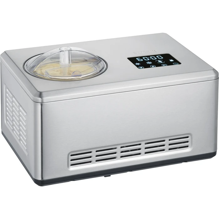 Severin EZ 7406 2-in-1 Ice Cream Maker with Yogurt Function, 2 L, 180 W, Silver