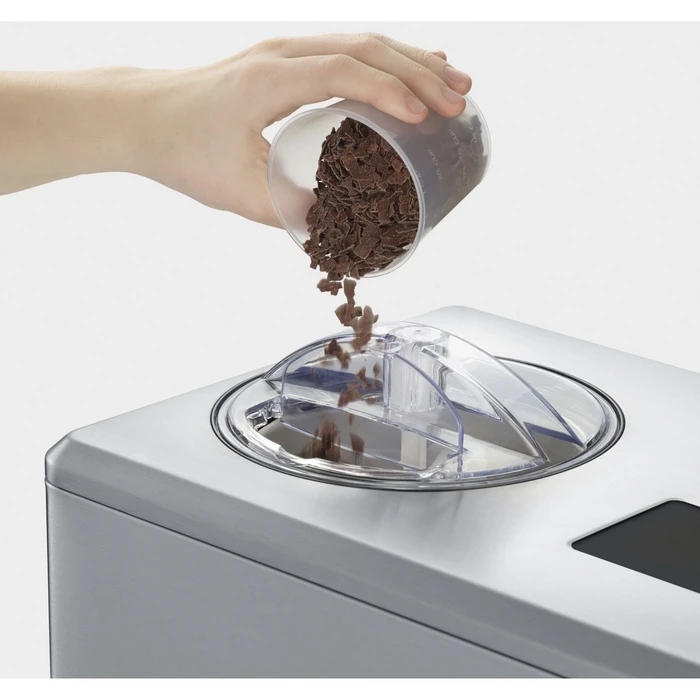 Severin EZ 7406 2-in-1 Ice Cream Maker with Yogurt Function, 2 L, 180 W, Silver