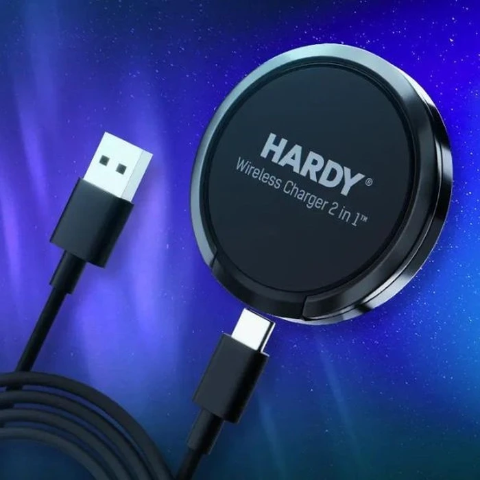3mk Hardy Wireless Charger 2in1 15W Black