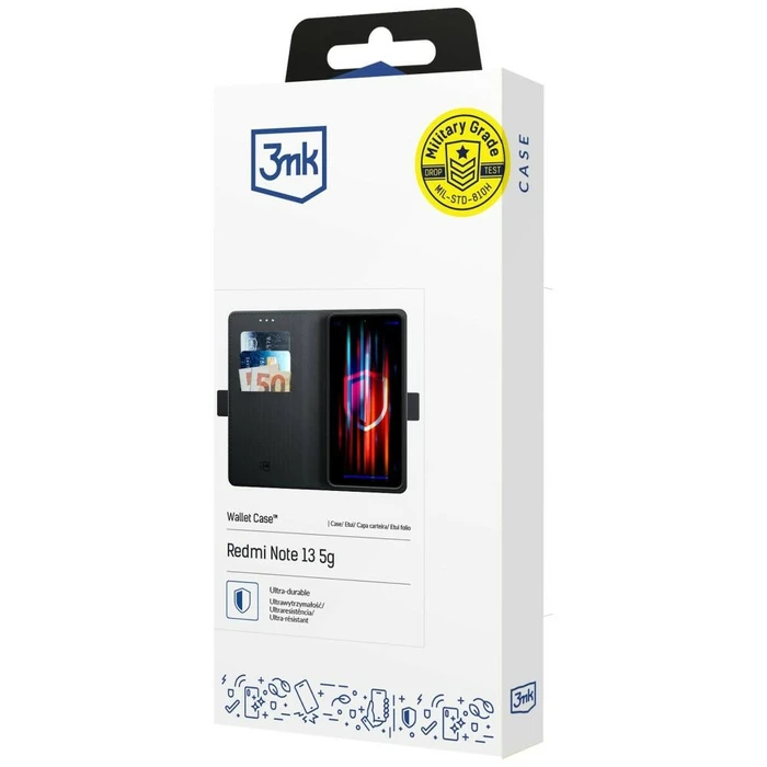 3MK Wallet Case Realme C71 black