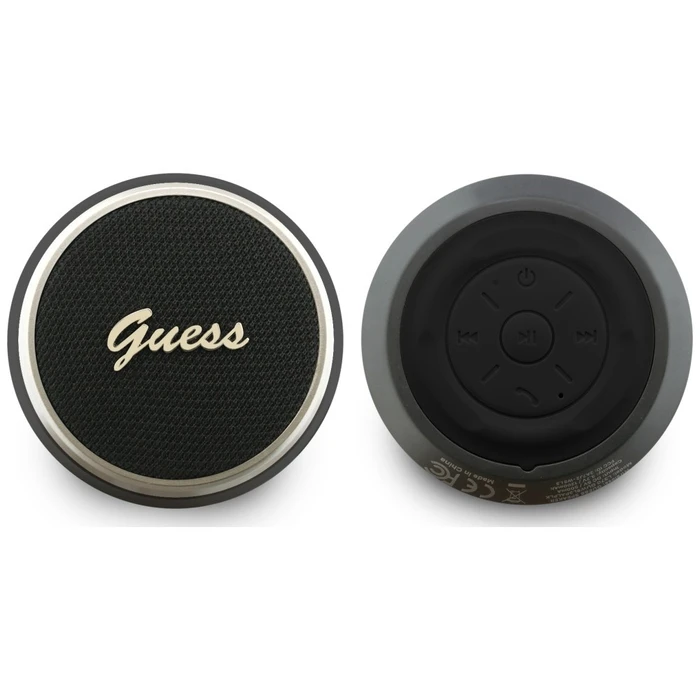 Guess Bluetooth Speaker 5W Script Metal Logo Black