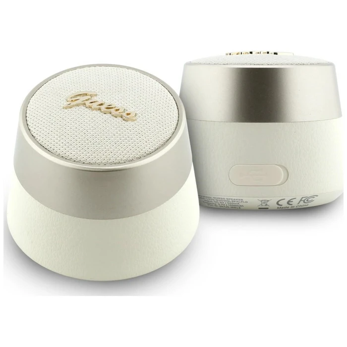 Guess Bluetooth Speaker 5W Script Metal Logo Gold