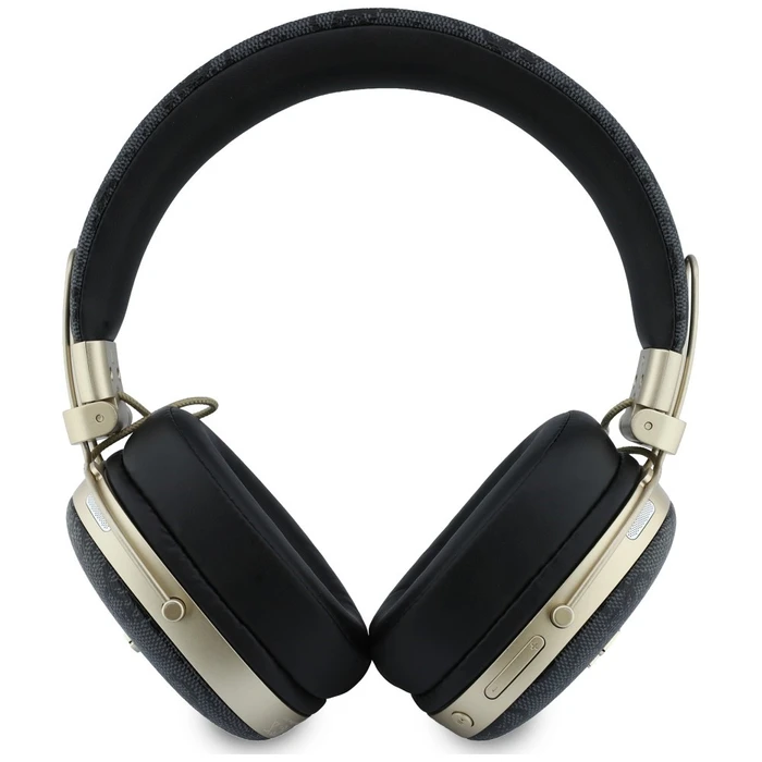 Guess Wireless over-ear headphones Bluetooth ENC Metal 4G Script Logo black
