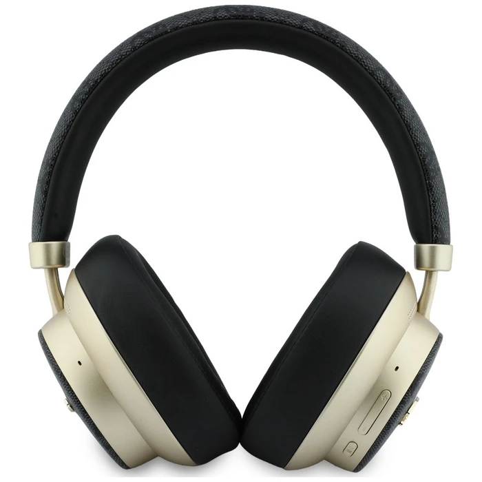 Guess Wireless over-ear headphones Bluetooth ENC 4G Gold Script Metal black