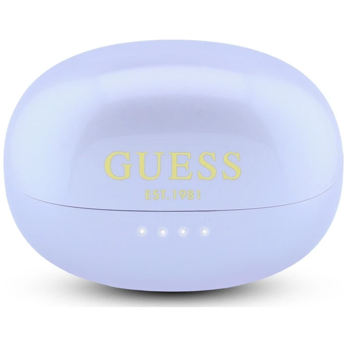 Guess Wireless headphones OWS Metallic Finish Electroplated Parts Classic Logo purple