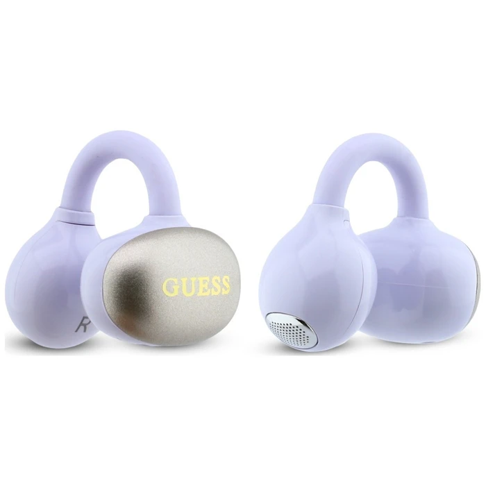 Guess Wireless headphones OWS Metallic Finish Electroplated Parts Classic Logo purple