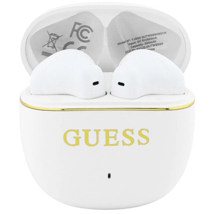 Guess Wireless headphones OWS Glossy Gold Line Classic white