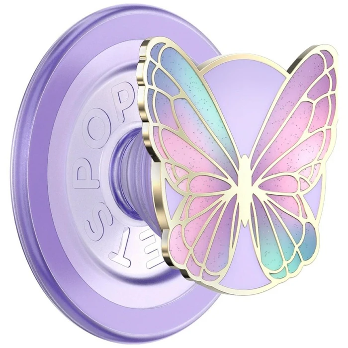 PopSockets Enamel Butterfly Prism MagSafe lavender
