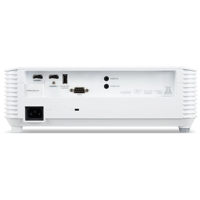 Acer DLP Single-Lamp Projector MR.JW011.00G — 5200 ANSI Lumens, Full HD 1920x1080, Built-in Speakers