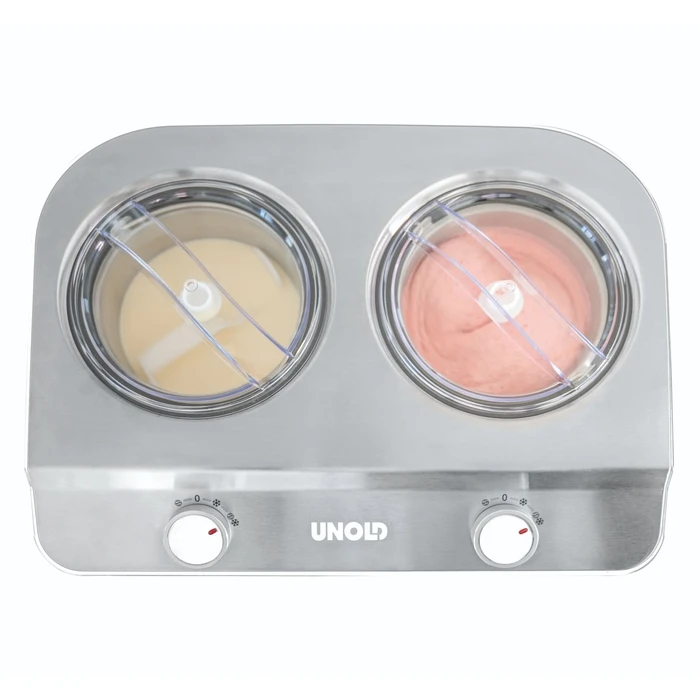 Unold Doppio Ice Cream Machine 2x1.2L White