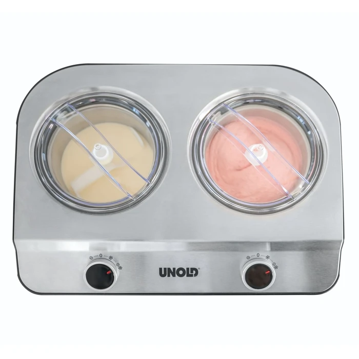 Unold Doppio Παγωτομηχανή 2x1.2lt Μαύρη