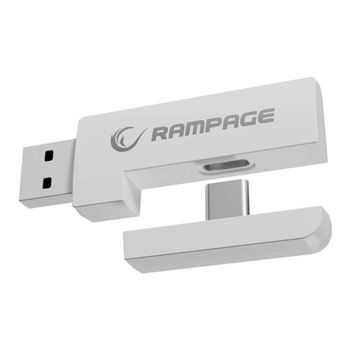 Rampage RETSU BT 2.4G RGB Ασύρματα ακουστικά (λευκά)