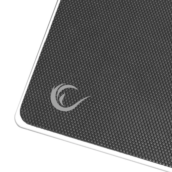Rampage Vision XL 450×400 mm Micro-etched Glass Gaming Mouse Pad - Black