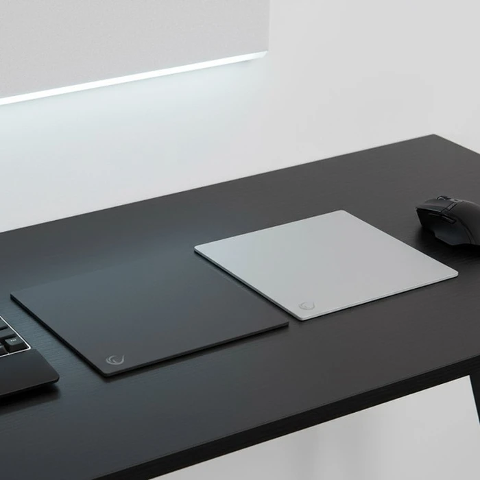 Rampage Vision XL 450×400 mm Micro-etched Glass Gaming Mouse Pad - Black