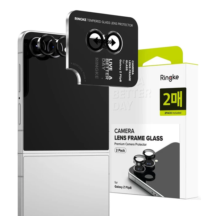 Ringke Camera Frame Samsung Galaxy Z Flip 8 Black [2 PACK]