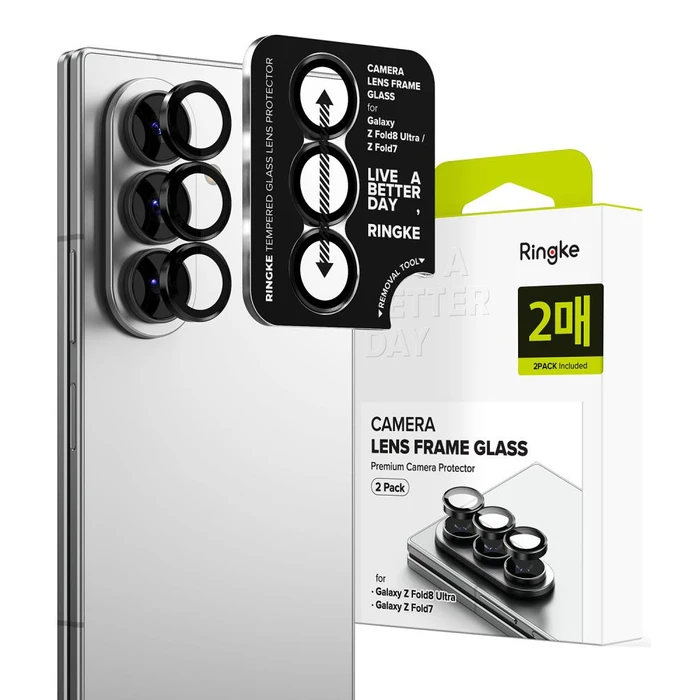 Ringke Camera Frame Samsung Galaxy Z Fold 7 / 8 Ultra Black [2 PACK]