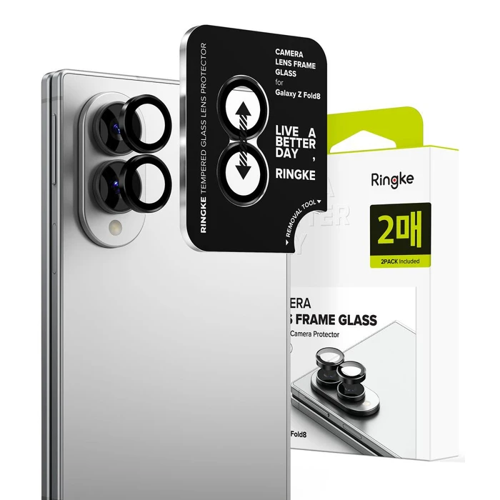 Ringke Camera Frame Samsung Galaxy Z Fold 8 Black [2 PACK]