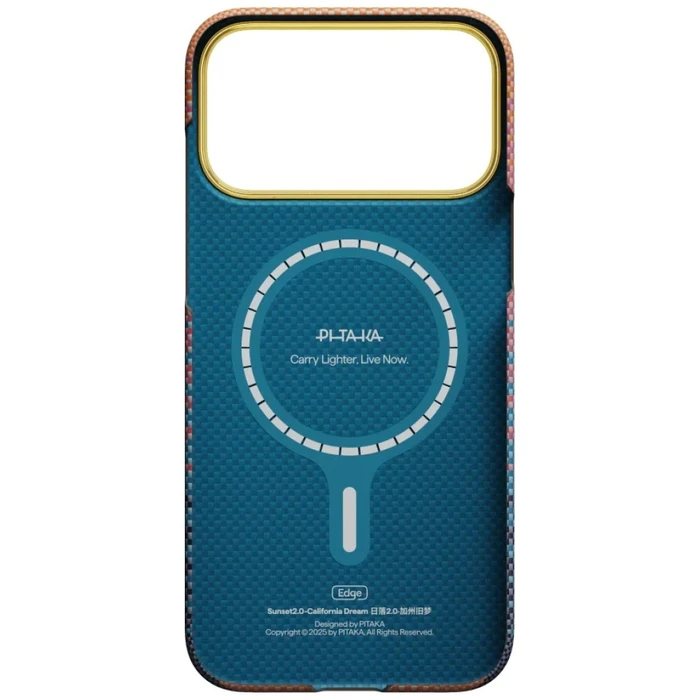 PITAKA Edge Case California Dream 05 Apple iPhone 17 Pro Max sunset