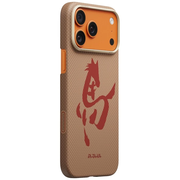 PITAKA Edge Case Ink Horse Painting Apple iPhone 17 Pro jade gold