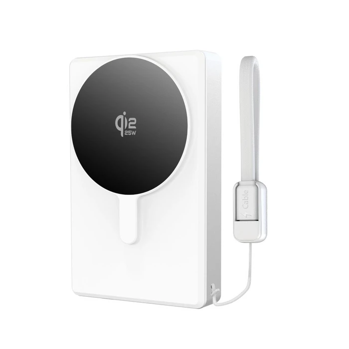 Tech-Protect PB40 LifeMag MagSafe Power Bank 10000mah 25W Qi2.2 White/silver