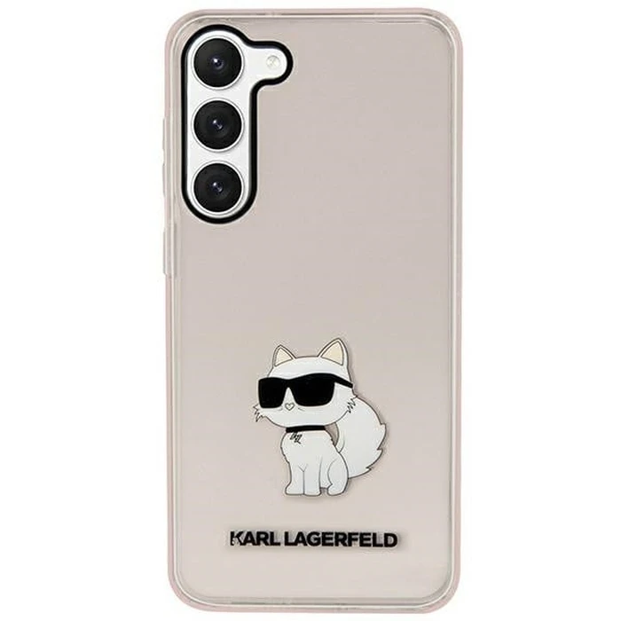 [CR] Karl Lagerfeld KLHCS23MHNCHTCP Samsung Galaxy S23+ Plus pink hardcase Ikonik Choupette