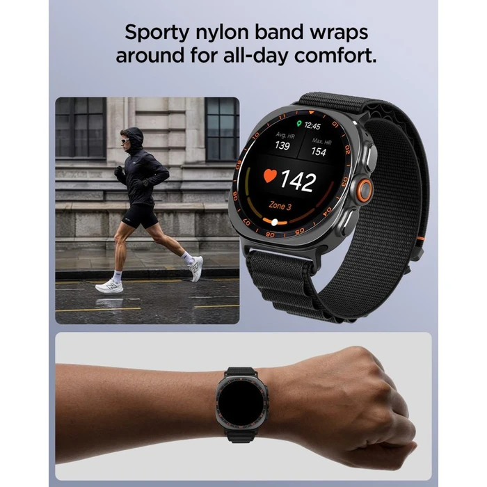 Spigen WBF1 Band Samsung Galaxy Watch Ultra 1 / 2 2024-2026 47 mm Black