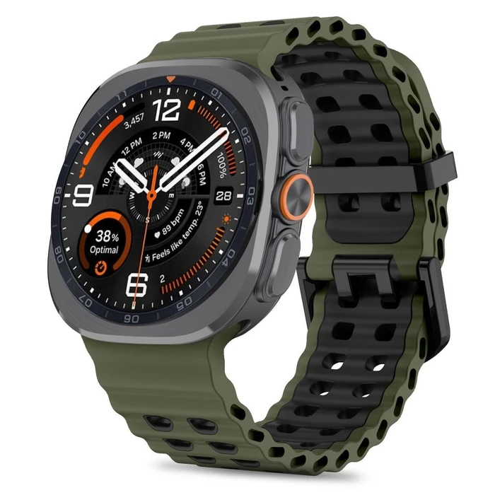 Tech-Protect Iconband Pro Samsung Galaxy Watch Ultra 1 / 2 2024-2026 47 mm Military Green/black