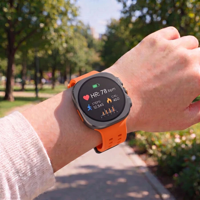 Tech-Protect Silicone Air Samsung Galaxy Watch Ultra 1 / 2 2024-2026 47 mm Tangarine Orange