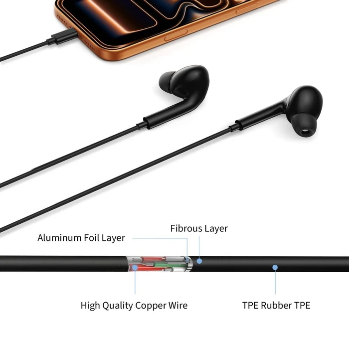 Tech-Protect Ultraboost Mini Jack Earphone Core G3 Black