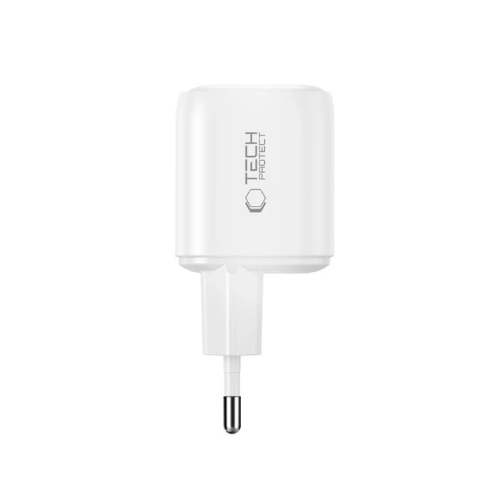 Tech-Protect NCA100W-GAN-AVS 3-port Network Charger PD 3.2 100W / QC3.0 White
