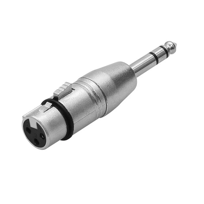 6.35mm (6.3mm / 1/4") Stereo to XLR Female Adapter (TRS Male to XLR Female) - DM-0842