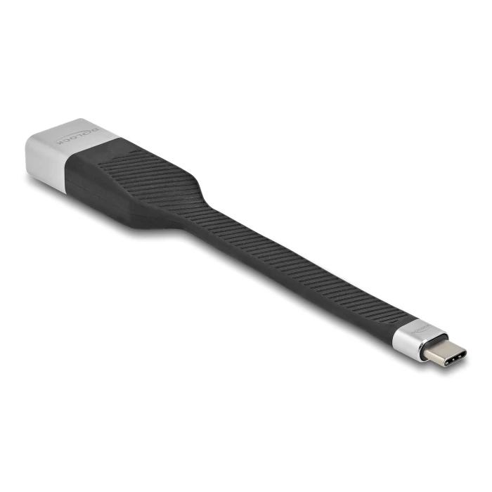 Αντάπτορας USB-C Delock σε RJ45 86936, 10/100/1000Mbps, 15cm, μαύρο