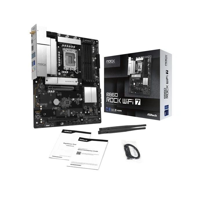 Motherboard AsRock B860 Rock WiFi 7 ATX LGA1851 Socket B860