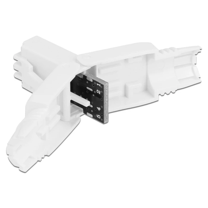 Βύσμα Δικτύου Delock RJ45 CAT 6 UTP 86977, tool-free, λευκό
